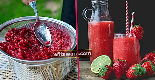 여름의 가장 신선하고 건강한 음료가 될 것입니다 : 집에서 딸기 주스 만들기