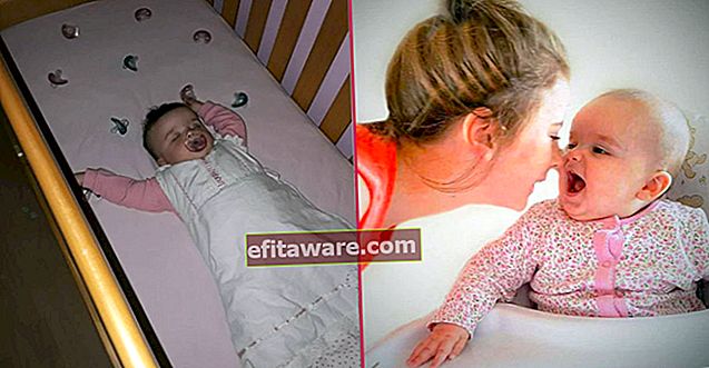 Mama găsind o soluție pentru plânsul bebelușului ei noaptea cu o metodă pe care a descoperit-o
